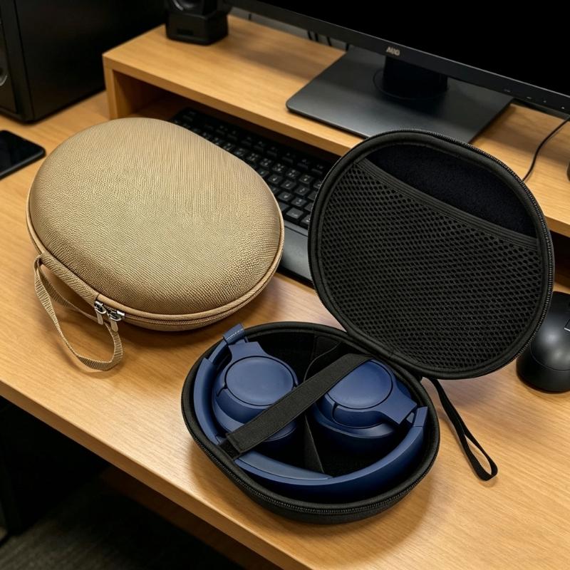 EVA and Oxford Fabric Protective Headphone Case with Anti Scratch for T720BT/T730/750BT/T760/T770NC/T780NC Travel Storage