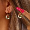 European & American Reindeer Christmas Tree Pendant Cute Alloy Bell Sock Ear Cuffs for Women