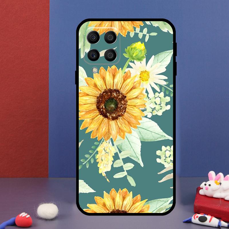 Summer Daisy Sunflower Floral For Samsung Galaxy M12 M13 M33 M23 M53 M15 M55 M31 M51 M14 M34 M54 M20 M32 M52 Phone Case