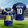 2026 Summer Dragon Ball Z Vegeta Football Jersey T-Shirt Kids Football Special Jersey Kit Adult Men/Women Anime Short Sleeve Y2k