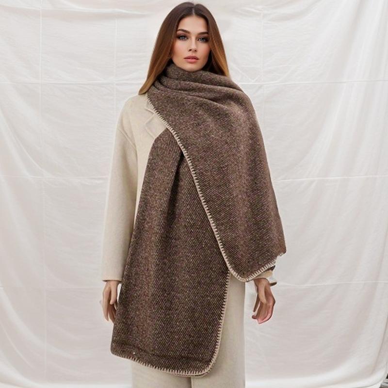 Neuer Winter Schal Kaschmir Marke Damen Schal Luxus Hahnentritt Dick Warm Pashmina Wickeltuch Hijab Foulard Bufanda Damen Stolen