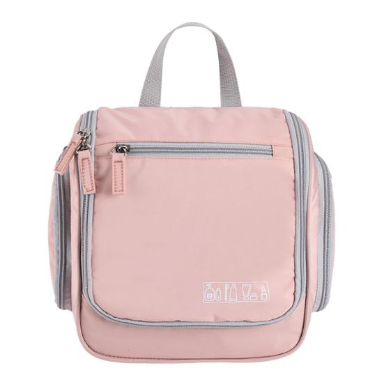 Yousheng Travel Toiletry Bag Cosmetic Organizer with Hanging Hook 2 Side Pockets Waterproof Portable Makeup Bag for Business Trips Overnight Stays