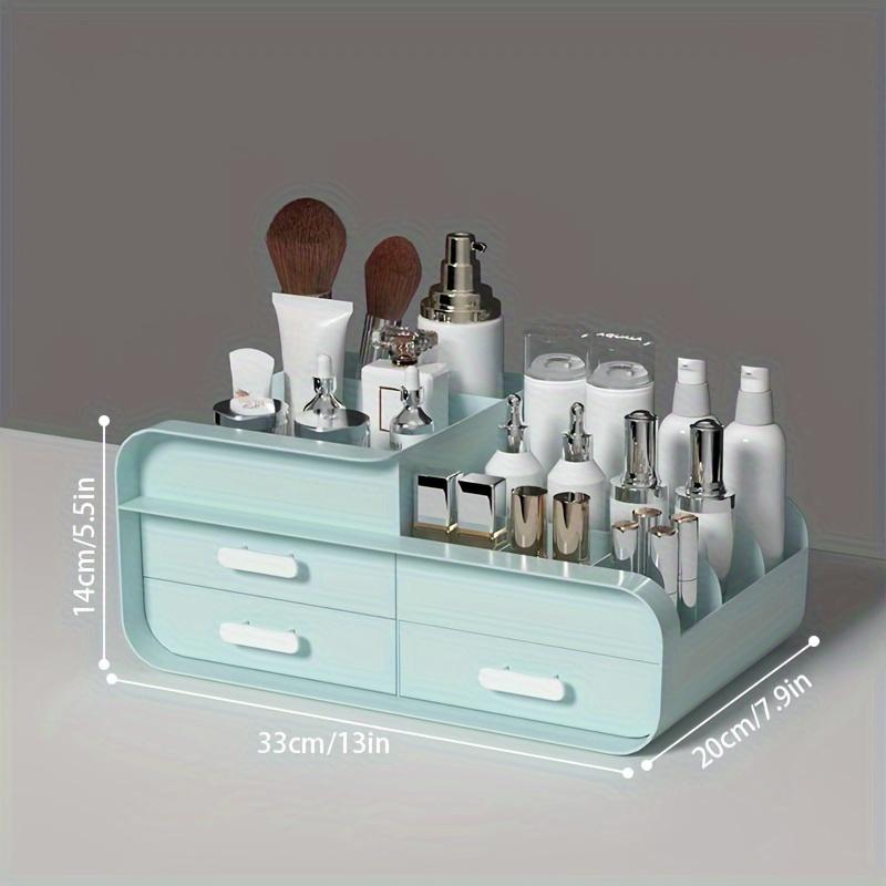 Makeup Storage Box Drawer Dormitory Finishing Plastic Shelf Large Makeup Capacity Cosmetics Skin Care Dressing Table Desktop