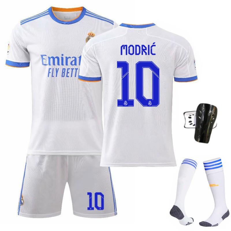 21-22 Home White 9 Benzema 10 Modric 7C Ronaldo Jersey 20 Vinicius Football