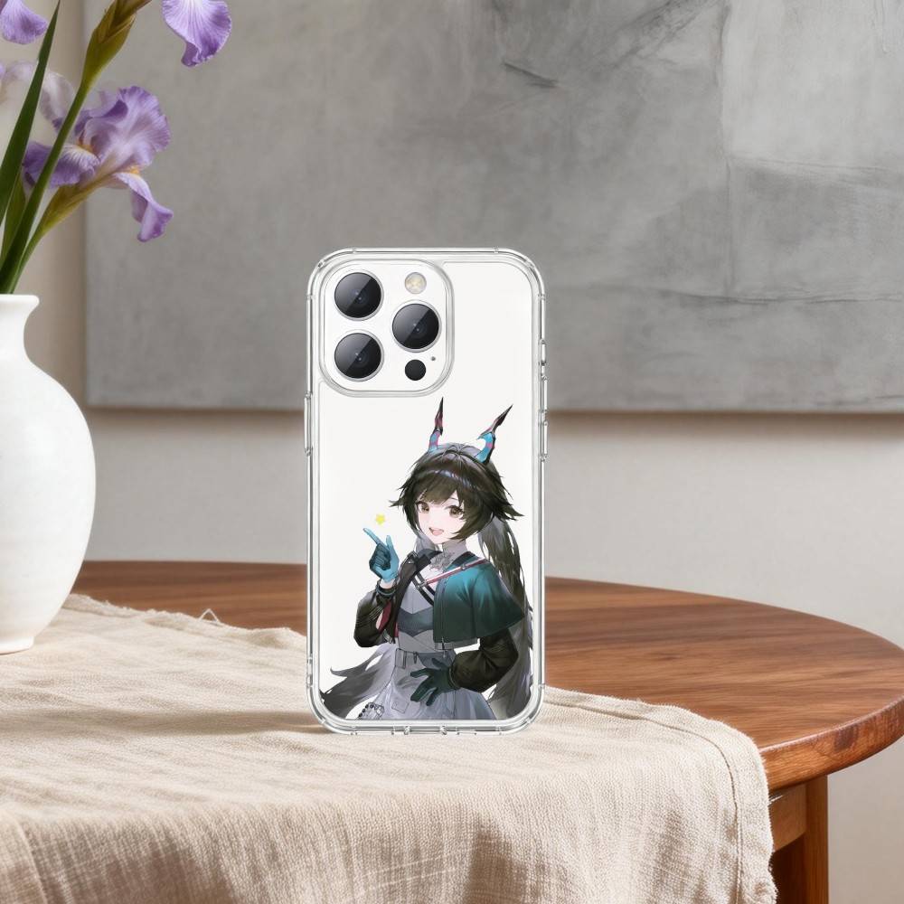 A-Arknights Endfield Game Cute T-Tang Tang Phone Case For iPhone17p 16 15 14 13 12 11 Mini Pro Max Plus Transparent Cover