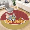 1pc Tom Jerry Office Round Area Rug, Under Office Chairs Bedroom Living Room Home Decor, Room Decoa1016061