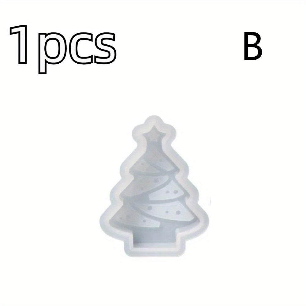 Christmas Silicone Candle Molds Elk Tree Snowflake Gingerbread Man for DIY Festive Candles Non-Stick Holiday Decoration Supplies