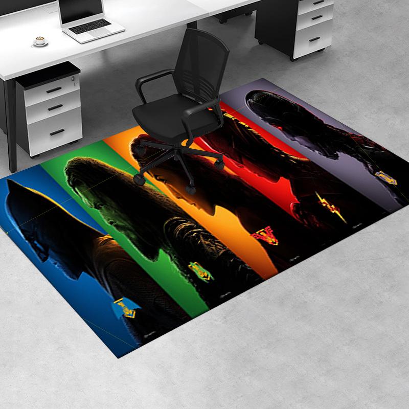 

Justice League Movie Poster Wall Art Decor Office Mat Home Decor Office Desk Chair Rugs Chair Carpet for office Chair Mat Gift For Halloween 60cm by 90cm