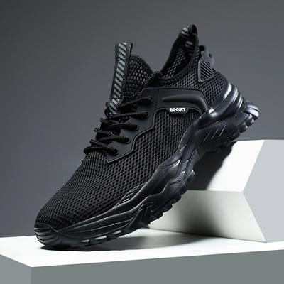 39-49 Letnie Czarne Codzienne Buty Sportowe Codzienne Męskie Buty Lekkie Miękka Podeszwa Codzienne Buty do Biegania