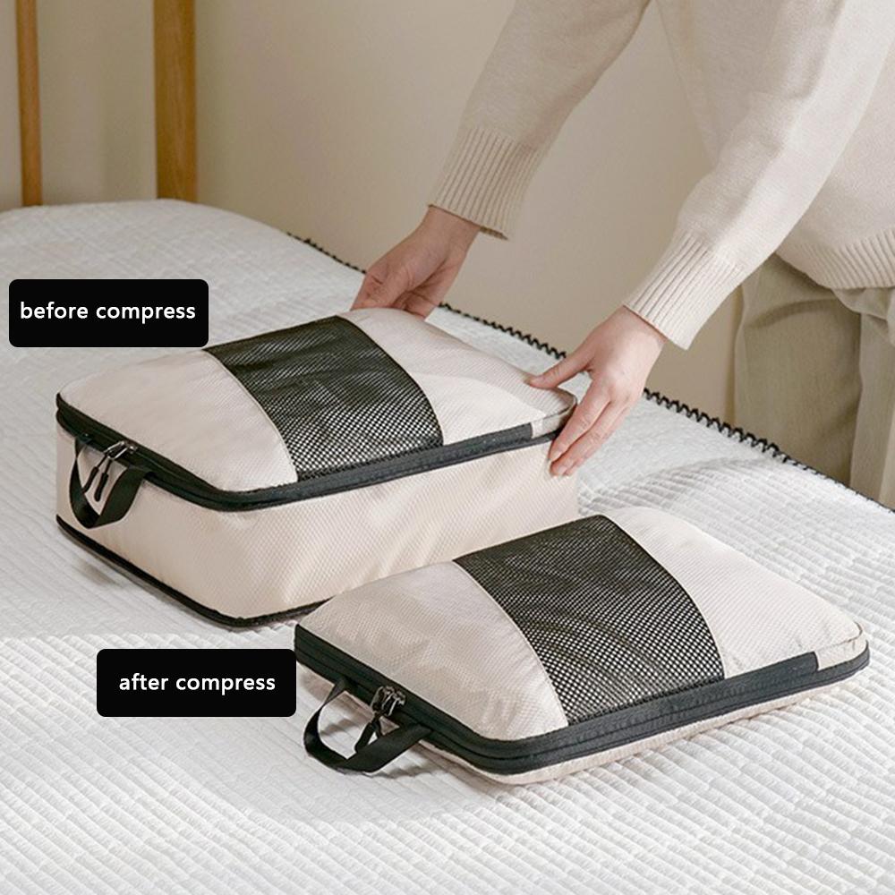LG6S074 6-Piece Expandable Clothing Storage Bag Travel Organizer Set
