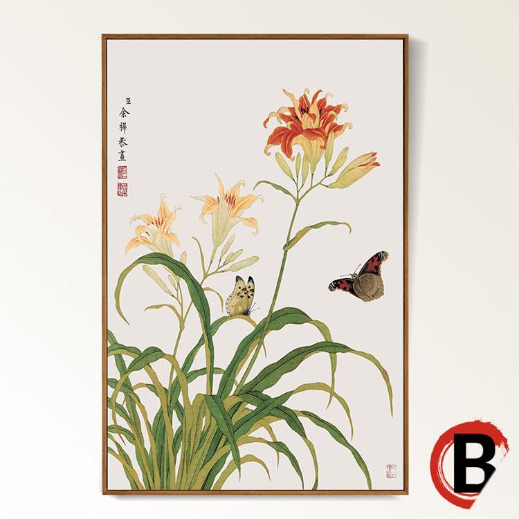 

HD животное птица холст картина весна персик цветок картина китайский стиль печать плакатов гостиная украшения дома стены 21x30 No Frame