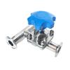 DN15/20/25/32/40  X 1.5" Tri Clamp Tee 3 Ways 316L Stainless Steel Sanitary Tri Clamp Diaphragm Valve Brew Beer Dairy Product