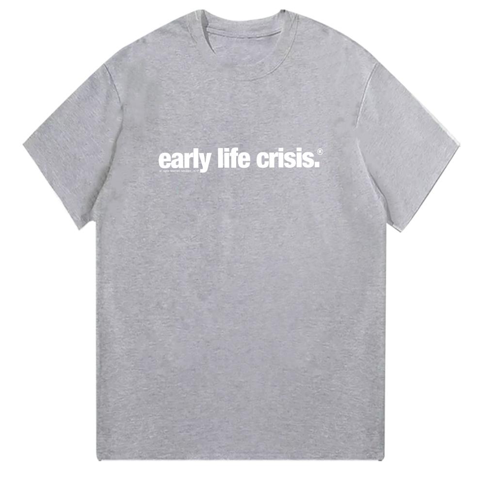

Nettspend Early Life Crisis T-shirt Nettspend Merch Letter Graphic T Shirts Fashion Women Men Cotton Clothing Casual High Street 4XL