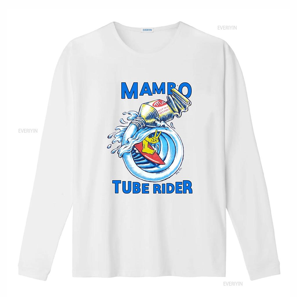 Vintage 1999 Mambo Tube Rider Surfing T Shirt Reg Size Mombasa Design Funny Pop Art Print Retro Style Vintage Washed Fashion