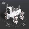 Q193 Intelligent Voice Mechanical RC Dog Gesture Induction Remote Control Toy Eight Wheel Four Wheel Stunt Animals Toys for Kids