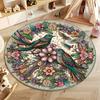 Free shipping Colorful Birds and Floral Pattern Round Carpet for Living Room Decor round carpet for home sofa bedroom,gift