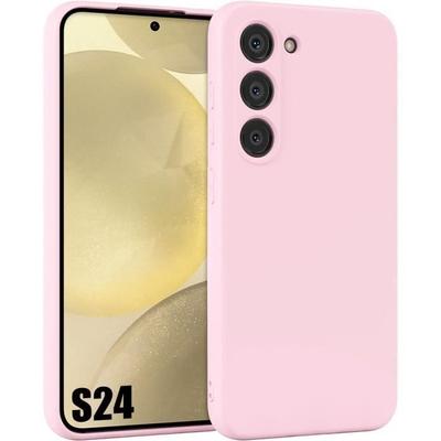Funda de Protección - BOOLING - para Samsung Galaxy S24 - Silicona - Ultra Fina - Rosa Claro
