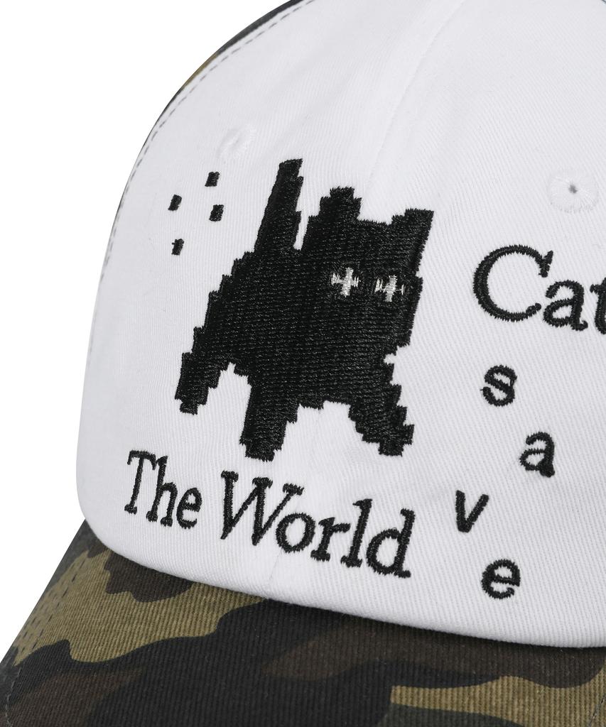 Kaesseibeudeowoldeu Pixel Art Ball Cap (Camo Khaki)