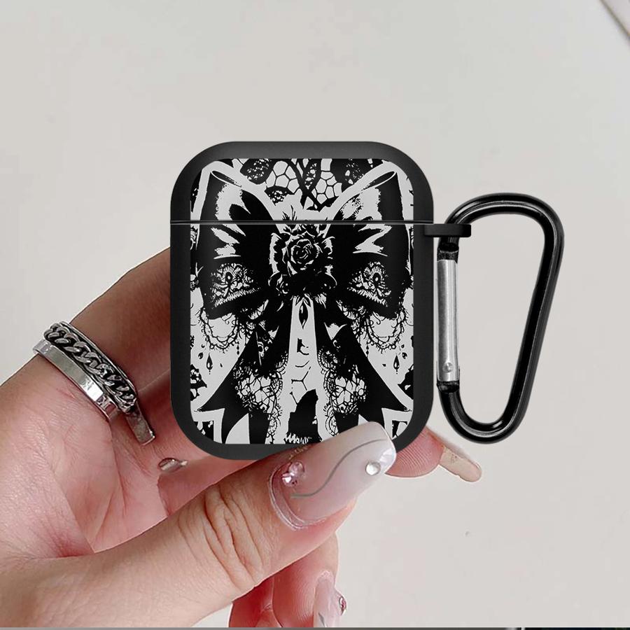 Case For Airpods Pro2 Pro3 Pro 4 2 3 1 Earphone Cases Cover Black Lace