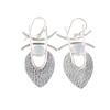 Milky Opal Gemstone 925 Sterling Silver Handmade Earrings1.78" Gift For Mother EE-64-37