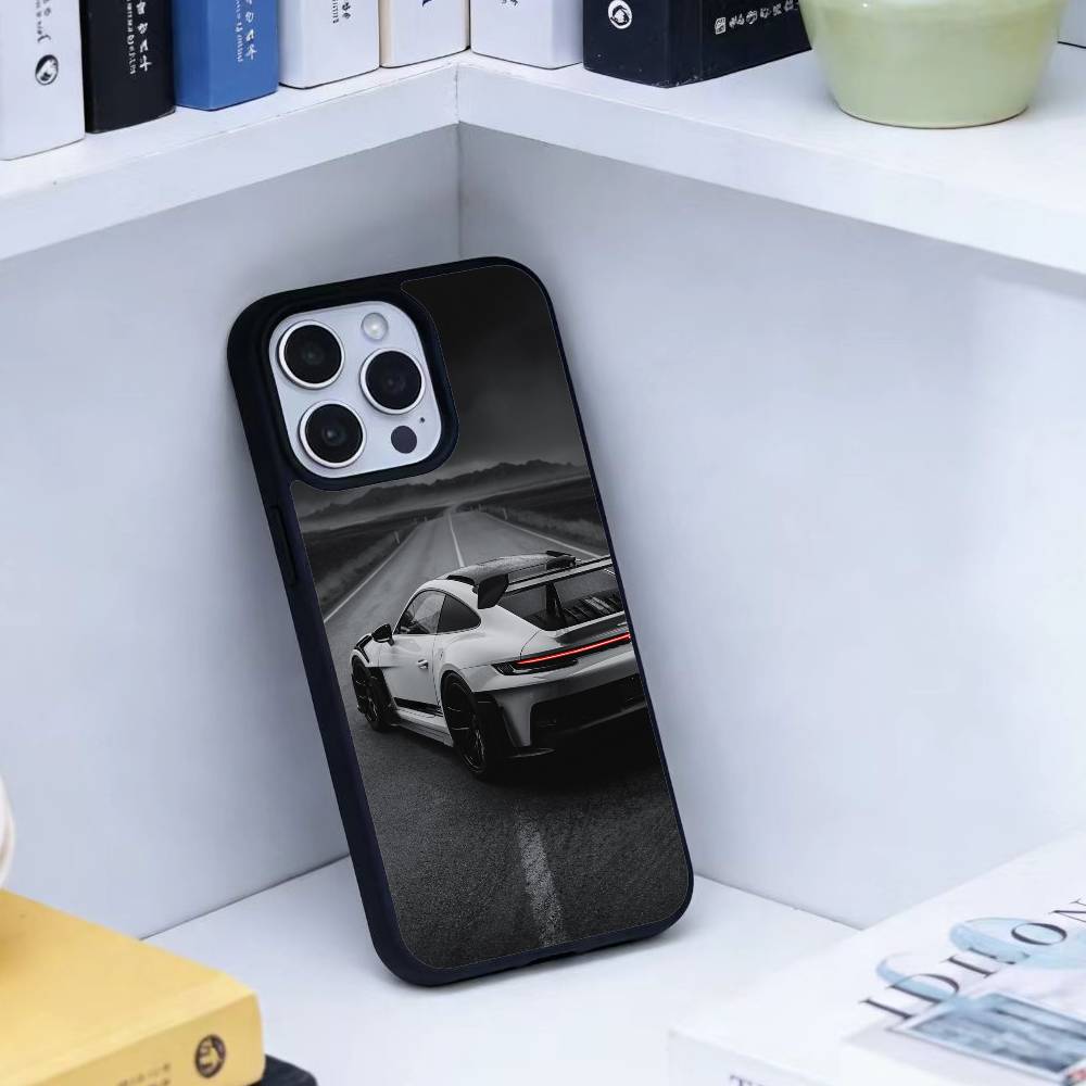 Cool Sports Car Phone Case For iPhone 14,16,15,13,17,12,Plus,Pro,Max Magnetic For Magsafe Frosted Cover