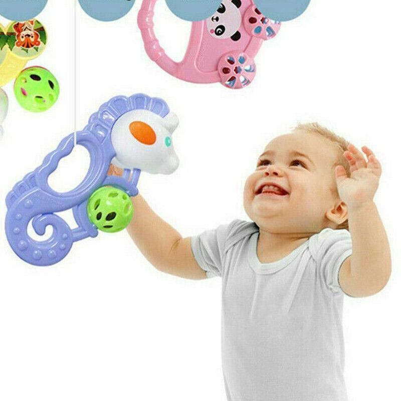 7Pcs/Set Baby Rattle Toys Set Early Development Learning Music Toys Gifts