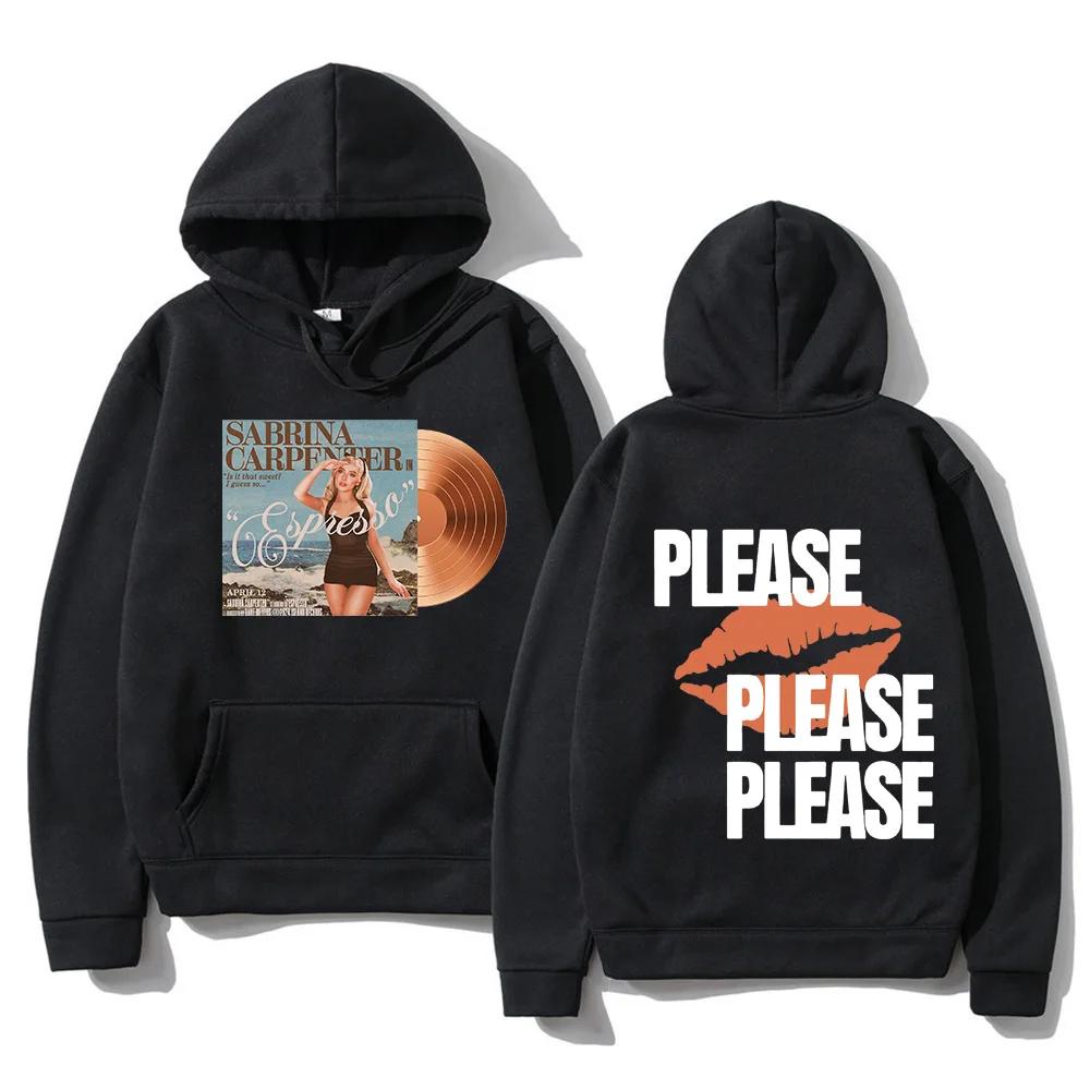 Autumn/Winter Men's Hoodie Sabrina Carpenter Letter Printed Hoodie Adult Fashion Youth Simple Street Long Sleeve Warm Hoodie