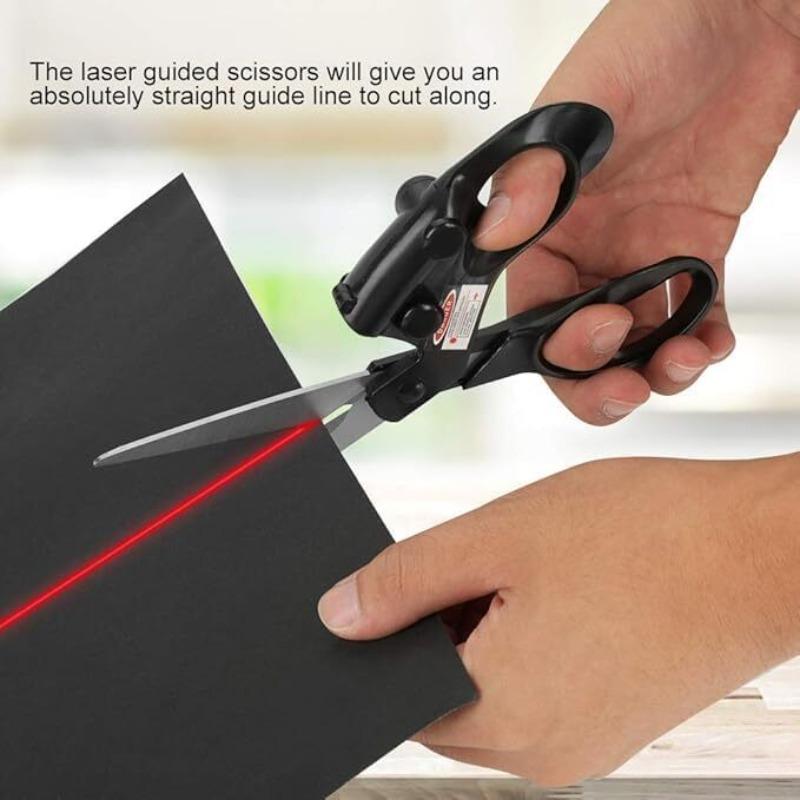 Forbici professionali guidate da laser per cucito adatte per tagliare e taglio diretto per artigianato domestico, imballaggi 1/2 PZ