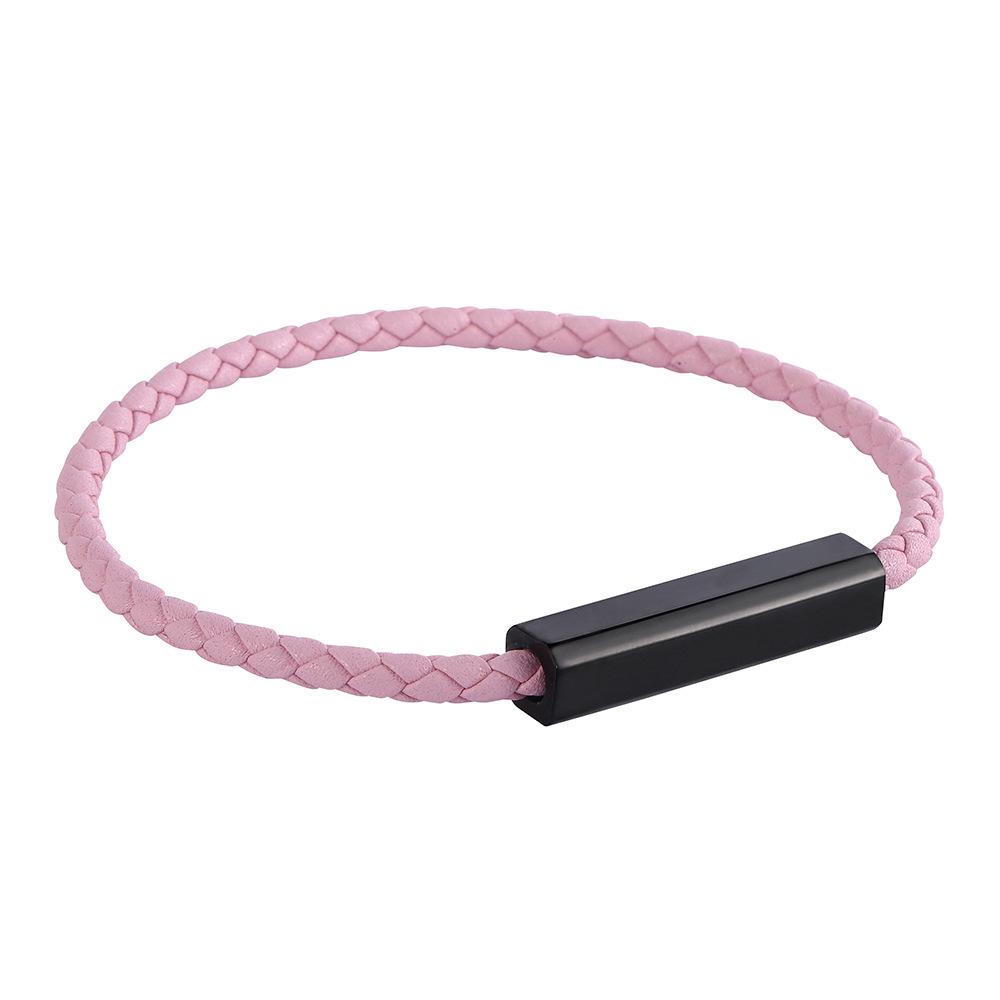 Exquisite Korean-Style Couple Bracelet with Laser Engraving
