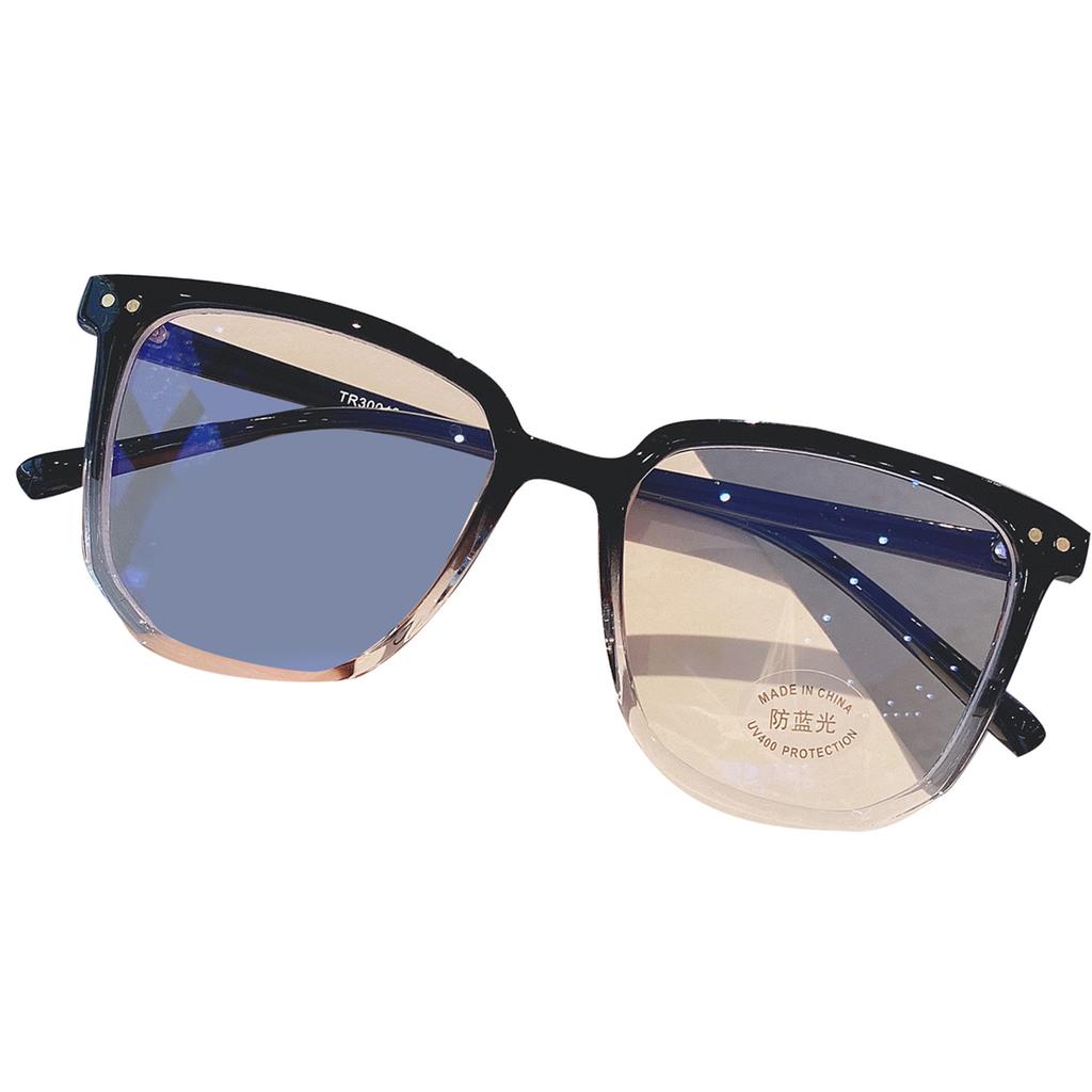 Oversized Glasses for Men and Women Fashion Glasses Without Prescription for Geeks Thin Plastic Frame