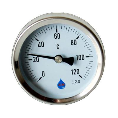 Thermometer 1/2" 120°C With Rear Entry