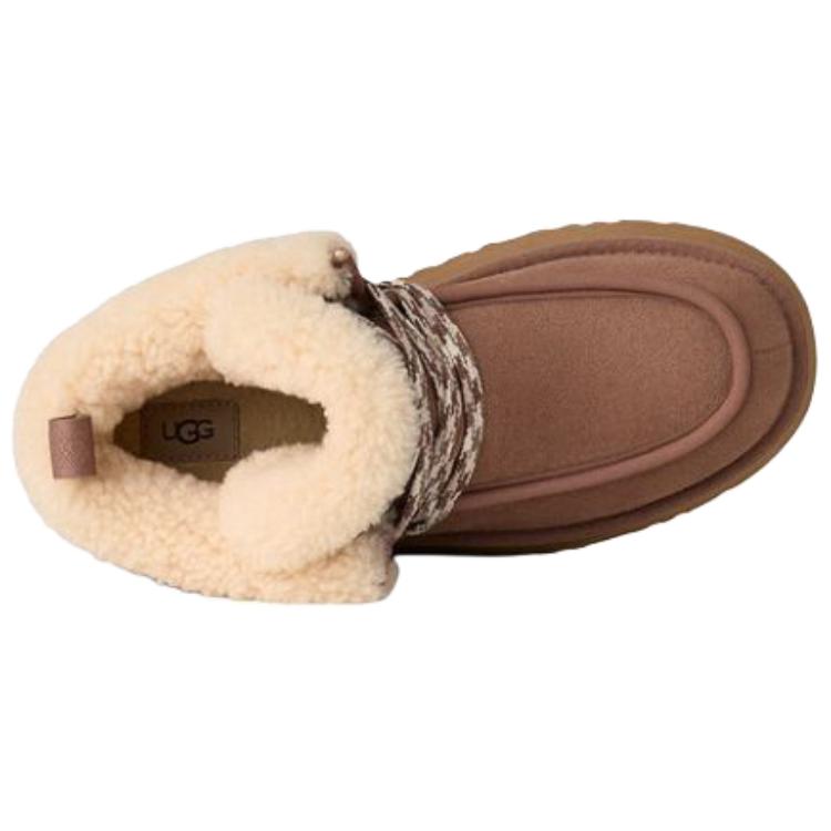UGG Ovčí kůže Teplé Všestranné Pohodlné Sněhule Dámské boty Hnědé 1143954-RYK