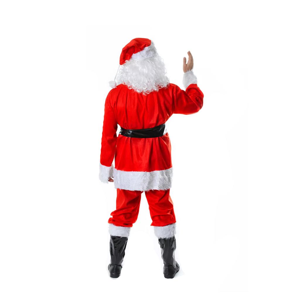 Bristol Novelty Unisex Adults Fur Complete Christmas Santa Costume
