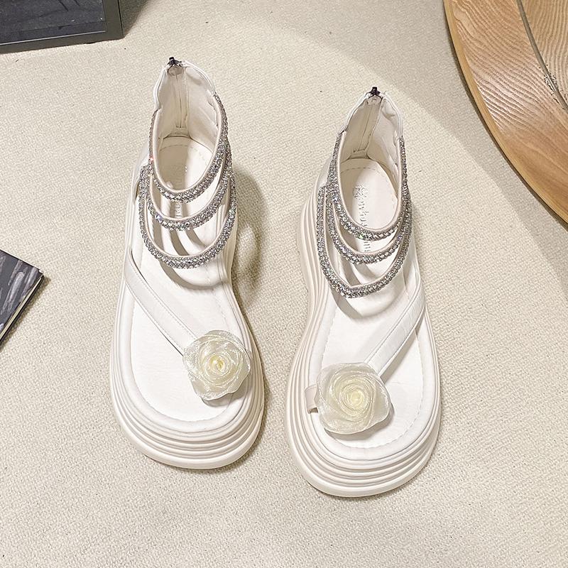 Fashion 2025 Designers Women Summer Sandals Open Toe 8CM Platform Wedge Sneakers Women Casual Shoes Beach Sandálias Das Mulheres