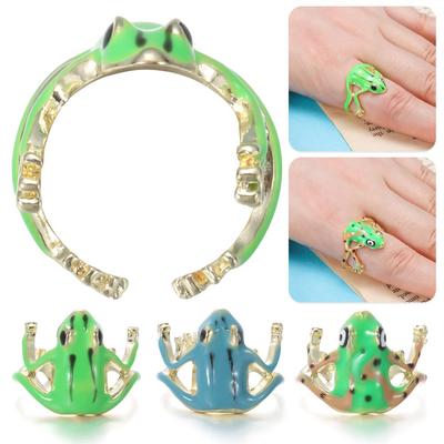 Opening Frog Open Rings Originality Adjustable Ring New Jewelry Accessories  for Men