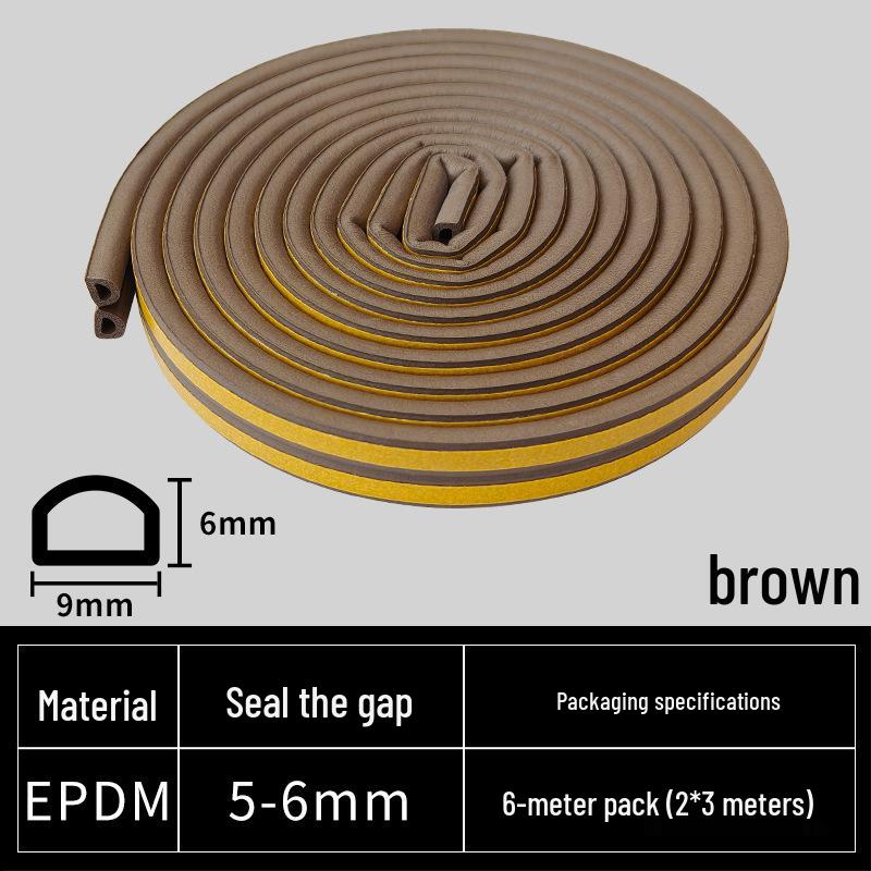 Soundproof and Windproof Door & Window Sealing Strip for Silent Shock Absorption and Insulation