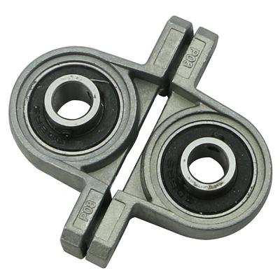 sourcing map 2pcs KP000 10mm Bore Zinc Alloy Inner Ball Mounted Pillow Block Insert Bearing