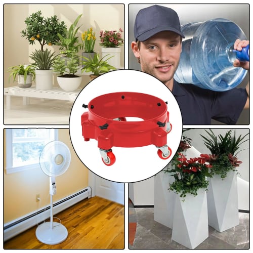 Cube Dolly, Wheeled Cube Wheelbarrow | Cube Dolly Wheeled Cart with Car Wash Bucket | Car Wash Bucket Multi-Function Bucket Holder, Entrance Sealing,