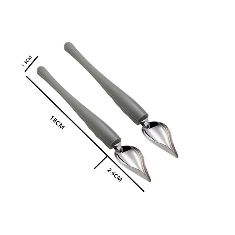 1pc Stainless Steel Sauce Painting Pen Spoon for Western Meals and Desserts Decorate Your Plate with Style Drizzle Spoon Sauce