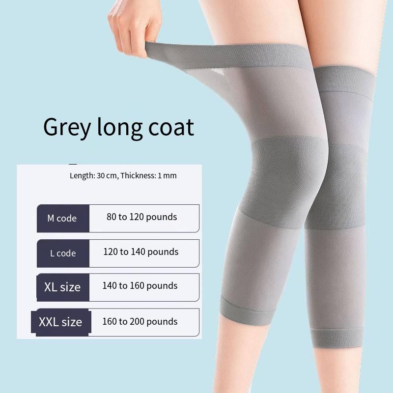 Bamboo Fiber Knee Sleeves Breathable Anti Bacterial Summer Microfiber Thin Knee Pads Women
