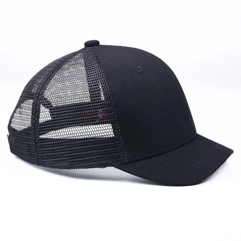 Trendy Short Brim Baseball Cap Breathable Sunscreen Hat Casual Mesh Peaked Cap  Unisex