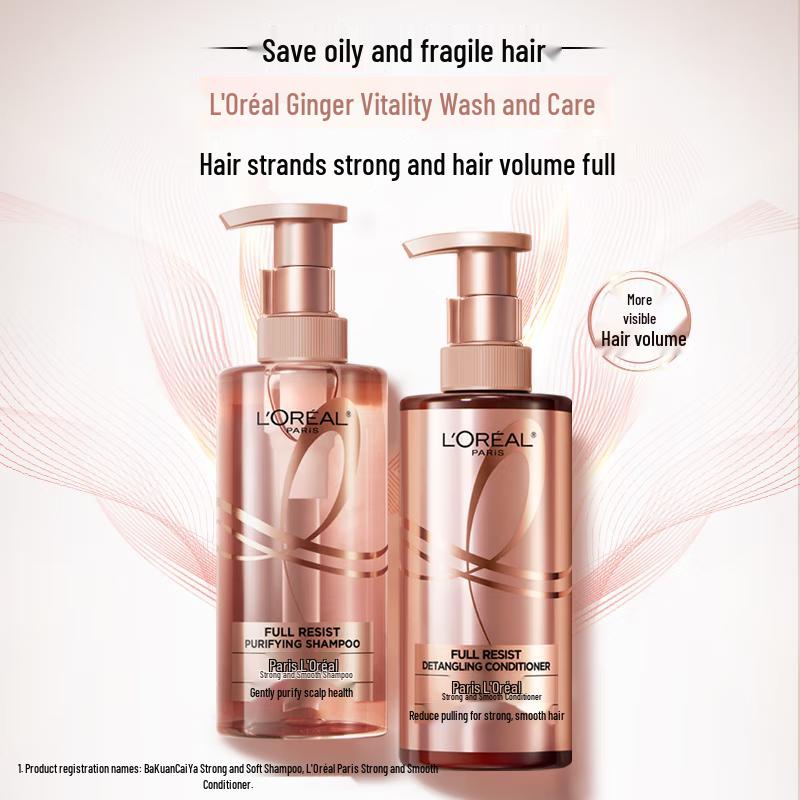 L Oréal Ginger Strengthening Shampoo & Conditioner Set