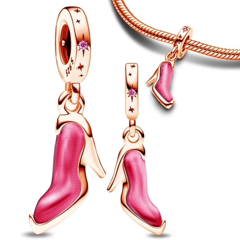 copper Beaded Lifestyle Running Sneaker Charm Bead Charms for Women Diy Authentic Bracelets Simple Fine Jewellery Making Gift