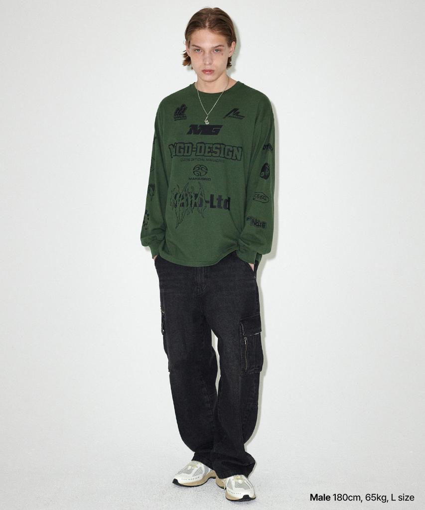 MAHAGRID Mgd Symbol Ls Tee Green(Mg2Efmt565A)