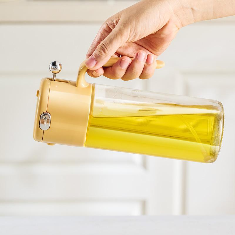 Dual-purpose Spray Oil Bottle, Household Seasoning Bottle, Leak-proof Oil Can, Kitchen Glass Oil Bottle