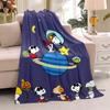 3D-Printed Classic Comic Theme Snoopy Fluffy Blanket Home Decor Collection: Sofa Throws & Shawls, Camping Blankets