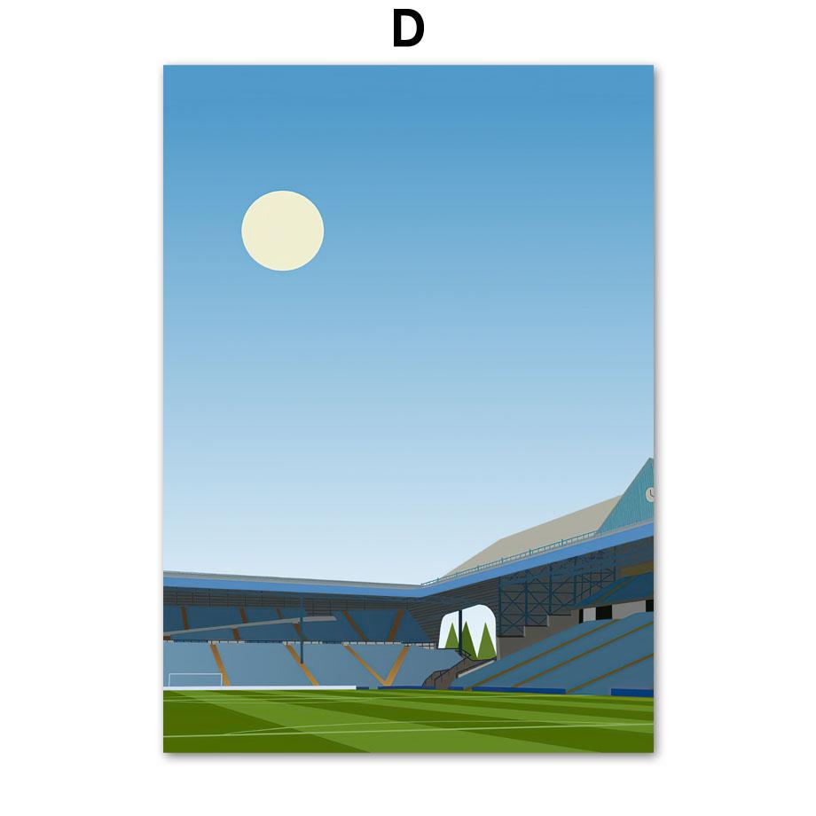 Minimalist England Football Stadium Pride Park Posters And Prints Wall Art Canvas Painting Wall Pictures Living Room Home Decor