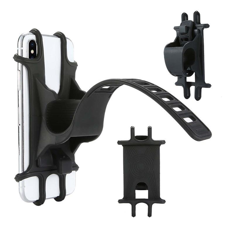 Bike Phone Mount 360° Rotation Silicone Bicycle Phone Holder Universal Motorcycle Handlebar Mount