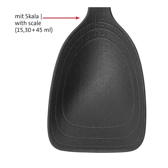 Ustensiles de cuisine - westmark - 283722e6 - spatule et cuillère - plastique noir - 2 pièces