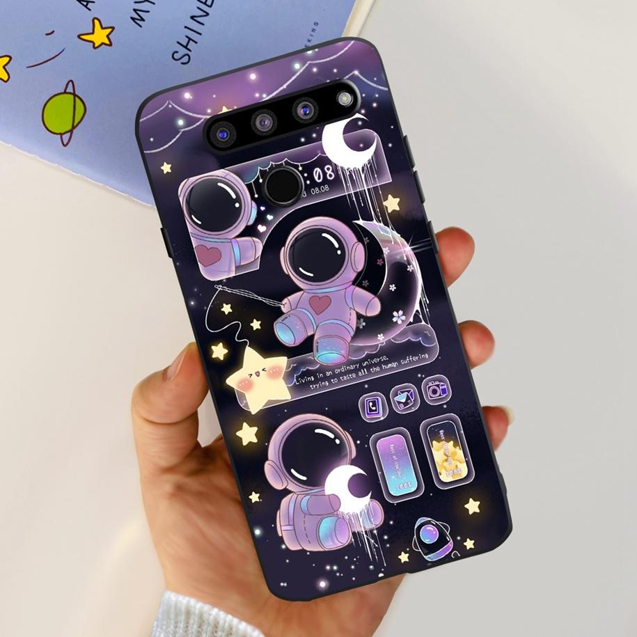 For LG V50 ThinQ 5G Case LM-V500EM Phone Cover Fashion Flower Butterfly Soft Silicone Back Cover For LG V40 V50s Thinq 5G Bumper